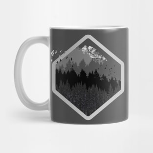 Retro Mountain Forest - Trees Are The Cure Mug